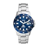 Fossil Montre analogique pour homme avec cadran bleu