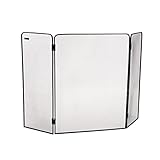 Mind Reader FIRESCREEN-BLK Panneau de porte à 3 panneaux