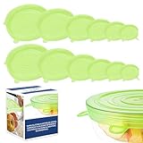 Couvercles en silicone réglables pour cuisine 12 pièces