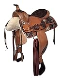 A&M Reitsport Selle Western Dallas en cuir de buffle