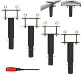 Pieds de Lit Réglables,Pieds pour Sommier à Lattes,Pieds