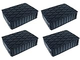 Lot de 4 tampons de pont élévateur, tampons en caoutchouc