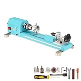 Winbomgo Mini tour à bois, machine de tour multifonction,