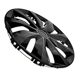 AKOOSY Enjoliveur de Roue Noir Plastique Couvre-moyeu