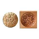 Lecreatekit Moules à biscuits en bois 3D pour gaufrage