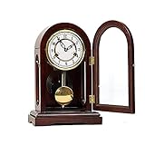 Horloge de cheminée en bois avec carillons Westminster
