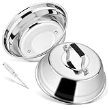 Joyfair Lot de 2 cloches à hamburger en acier inoxydable
