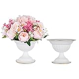 Sziqiqi Arrangements De Fleurs Blanches Pot Vase pour