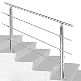 Garde-corps SWANEW en inox pour parapet d'escalier