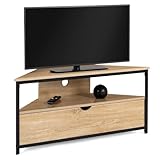 IDMarket Detroit Meuble TV d'angle, 100 cm, avec armoire,