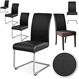 Alishomtll Lot de 4/6 housses de chaise en cuir synthétique