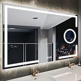 STARLEAD 120x70cm Miroir-Salle-de-Bain-avec-Éclairage