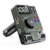 LENCENT Transmetteur FM Bluetooth 5,3, avec réglage