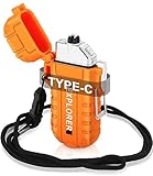 Briquet à arc électrique, rechargeable par USB C, avec