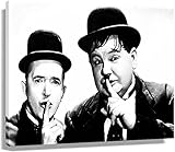 ZBYYFC Senza Cornice Laurel e Hardy Poster décoratif