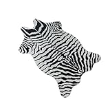 Verve Jelly Grand tapis à imprimé zèbre pour chambre