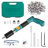 Pistolet à clouer à air comprimé avec 200 clous, cloueuse,