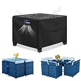 SIRUITON Couvertures pour meubles de jardin, tissu