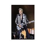 LNXEJAKT Johnny Hallyday Golden Collection Poster Peinture