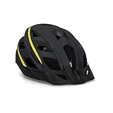 Fischer Casque de vélo unisexe pour adulte, Noir/jaune,