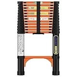 Échelle télescopique 3,8 m - Échelle pliante - Antidérapante