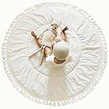 Boho Tipi - Tapis de jeu pour bébé - Avec motif à pompons