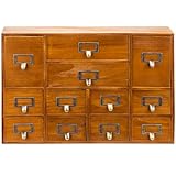 Armoire apothicaire à 12 tiroirs – Organiseur de cartes