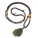 Wudaizhi Collier Natural Moldavite Aérolites Verts