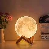 Lampe Lune, impression en 3D, sphère de 15 cm, avec