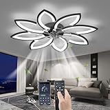 Sourdine Ventilateur de plafond avec lumière avec télécommande,