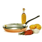 Baumalu 202014 Poêle en Cuivre Diamètre : 28 cm, Orange