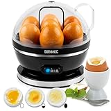 Duronic EB27 BK Cuiseur à œufs 400W 1 à 7 oeufs Thermostat