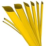 ISOLATECH Gaine thermorétractable jaune au mètre sans