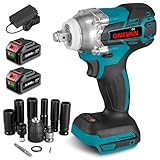 ONEVAN cle a choc sans fil brushless, boulonneuse a