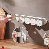 HMAKGG Lot de 6 pots à épices ronds magnétiques de