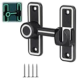 Serrure de porte coulissante éclairée, 90/180 degrés,