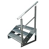 Kaminbau Mierzwa Escalier en caillebotis, autoportant,