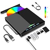 Dictien Lecteur CD/DVD Externe pour PC, USB 3.0 Mince