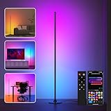 Lanmonlily RGBICW Lampadaire LED, WiFi Lampadaire sur
