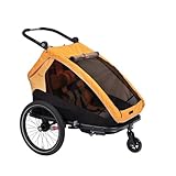 XLC Remorque de vélo pour enfant Duo S Jaune