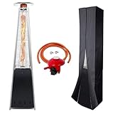 BU-KO Chauffage à gaz d'extérieur en acier inoxydable