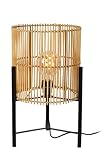 Lucide 03540/01/72 Lampe de Table, Rotin, 40 W, Bois