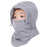 Azarxis Cagoule pour enfant, en polaire, masque de