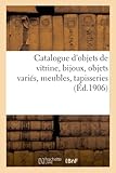 Catalogue d'objets de vitrine, bijoux, objets variés,