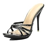 Hanfike Sandales à talons hauts pour femmes stiletto