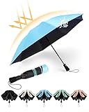 Chakipee Parapluie pliable pluie coupe-vent UV de voyage
