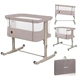 LIONELO Aurora Lit Bébé 3 en 1 – Lit Cododo, Berceau