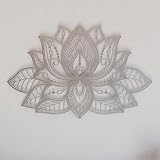 Colorfull Worlds Décoration murale en métal mandala