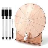 Roue de Jeu de Mariage de 30cm, Roue de Prix en Bois