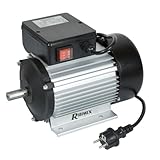 Ribitech Moteur électrique monophasé 2 cv 2750 Tr/min